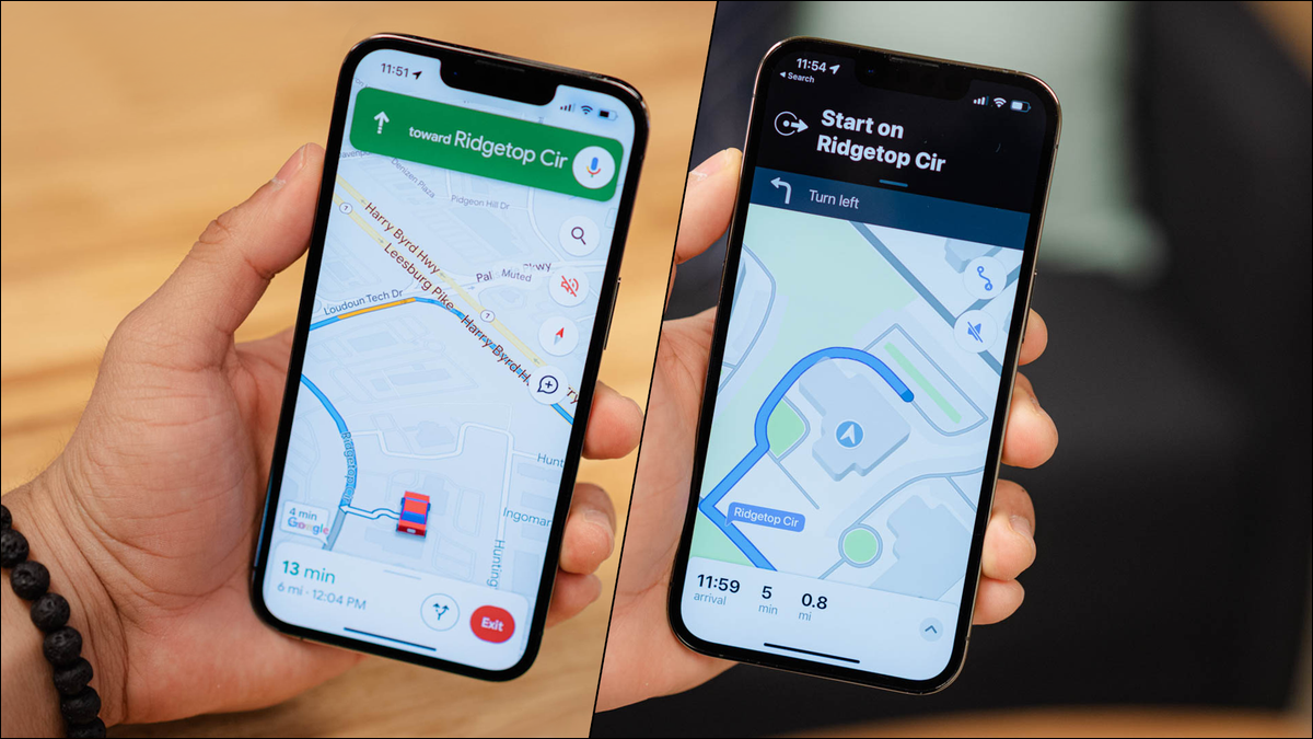 Google Maps vs. Apple Maps